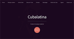 Desktop Screenshot of cubalatina.com